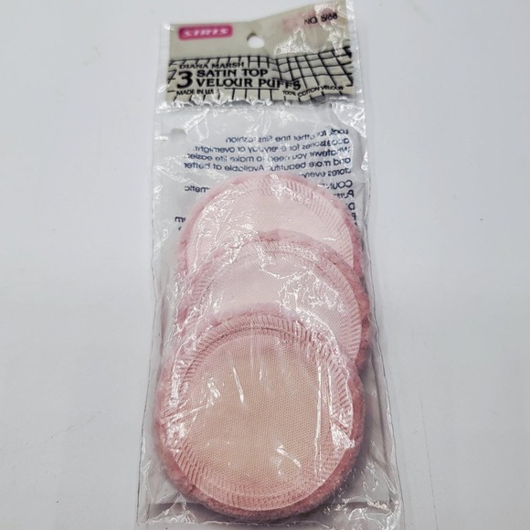 Diana Marsh Other - Vintage Diana Marsh Velous Powder Puff 3-Pack‎ Pink (New)
